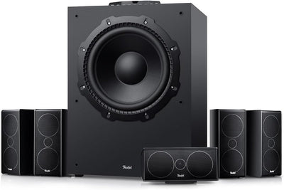 Teufel CONSONO 35 Concept Power Edition - 5.1 Surround Soundsystem, Komplettsystem Heimkino mit integriertem AV-Receiver, Bluetooth, Dolby Audio, USB-C-Soundkartenfunktion, HDMI ARC CEC -schwarz
