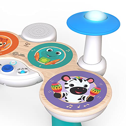 Baby Einstein, Together in Tune, Connected Magic Touch, Holz Schlagzeug, Musikinstrumente, 4 Spielmodi und 10 Melodien, Lautstärkeregler, Holzspielzeug für Kinder, ab 12 monat