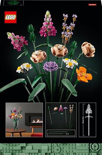 LEGO Botanicals Blumenstrauß - Künstliche Blumen Set für Erwachsene - Zimmerdeko und Geschenkidee für Frauen & Männer - Wohnaccessoires - Botanik Kollektion 10280