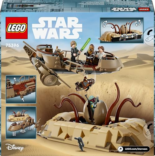 LEGO Star Wars: Die Rückkehr der Jedi-Ritter Wüsten-Skiff und Sarlacc-Grube, Fantasy-Set zum Sammeln und Bauen, Bauspielzeug, Geschenk für Jungen, Mädchen und alle Fans 75396