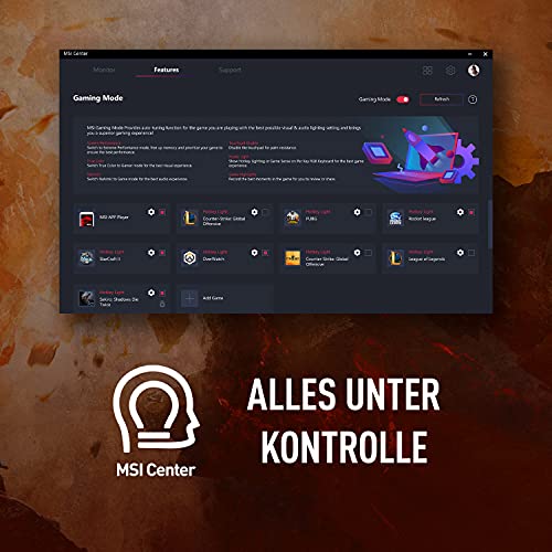 MSI Katana GF76 11UD-223 (17.3 Zoll /144HZ) Gaming-Laptop (Intel Core i7-11800H+HM570, Nvidia RTX3050 Ti, GDDR6 4GB, 512GB, Windows 10 Home Advanced), Schwarz