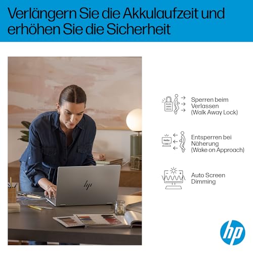 HP OmniBook X Flip 2in1 Next Gen AI Laptop | Intel Ultra 5-226V (8C) | dedizierte NPU für KI | 40 NPU Tops | Copilot+ PC | 16" WUXGA 1920x1200 Touchscreen | 16GB | 512GB SSD | Win11 | QWERTZ | Silber