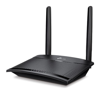 TP-Link 4G LTE Router 150 Mbit/s Wifi N 300 Mbit/s TL-MR100, 4G-Modem, 4G-Box, 2 x SMA für externe Antenne, 2 Ethernet-Ports, abnehmbare Antennen, kompatibel mit jedem Betreiber