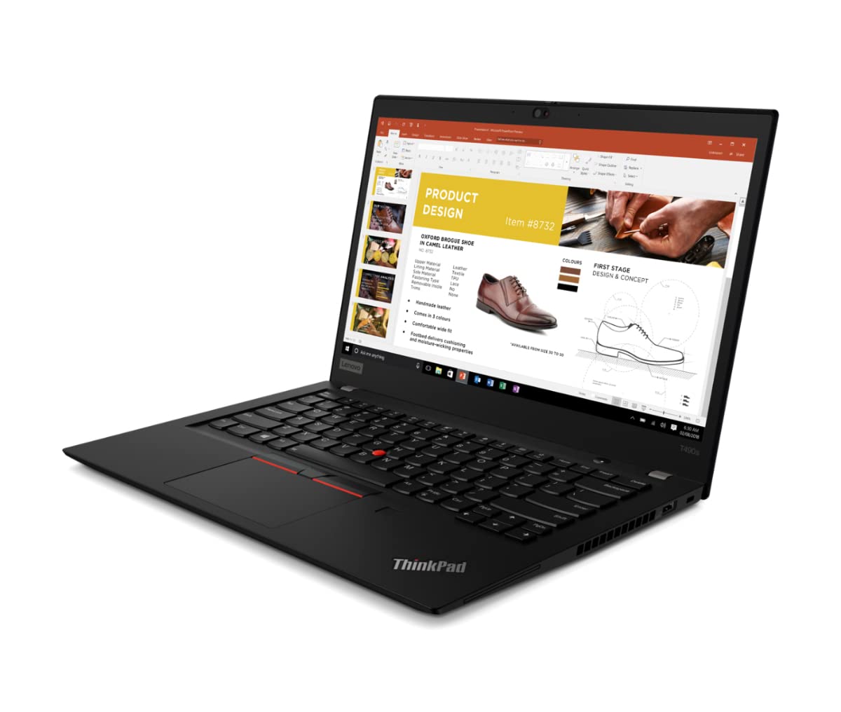 Lenovo ThinkPad T490s 14 Zoll Full HD Intel Core i5 8365U 256GB SSD Festplatte 16GB Speicher Mricrosoft Windows 11 Pro Cam Notebook Laptop (Generalüberholt)