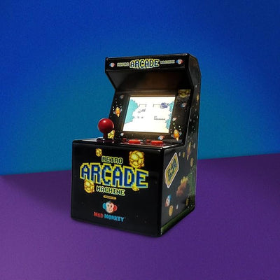 Retro Konsole mit 240 Spielen - 8 Bit Arcade Maschine in 2.5 Zoll - Perfekte Retro Spielekonsole für Gaming Fans - Mini Arcade für pure Nostalgie