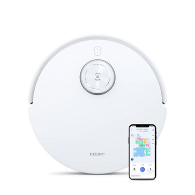 ECOVACS DEEBOT T10, Staubsaugerroboter mit vibrierenden Wischplatten (OZMO 3.0), 3000PA Saugstärke, Hinderniserkennung mit KI (AIVI 3.0), 3D-Kartierung, 5200 mAh Akku, YIKO Sprachassistent