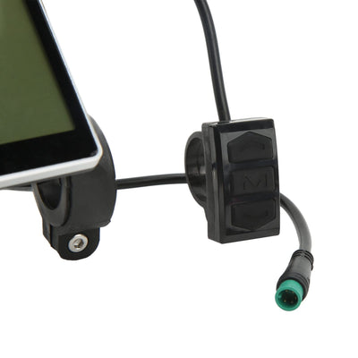 Fockety Elektrofahrrad LCD Messgerät, 5 Pin 24V 36V 48V 60V Wasserdichtes Universal Elektrofahrrad Display Messgerät Bedienfeld, Langlebiger Elektrofahrrad Umrüstsatz für