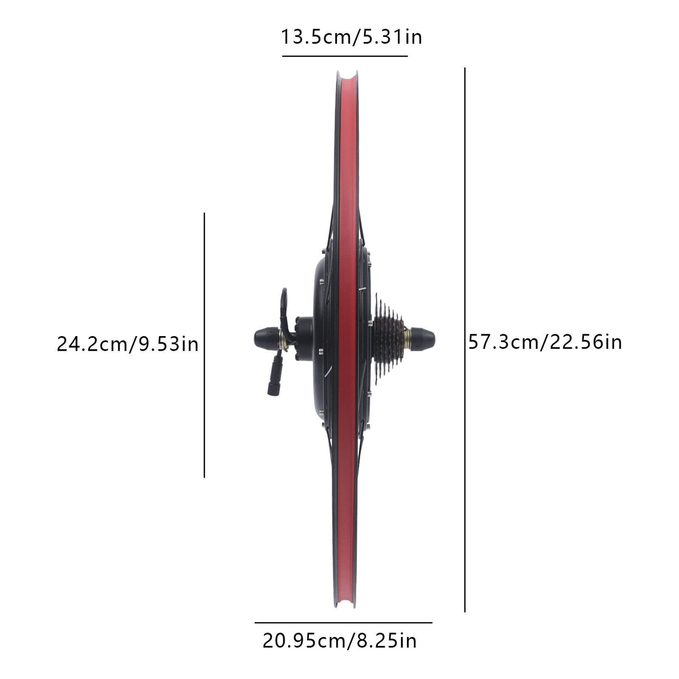 SHZICMY 26 Zoll Elektro-Fahrrad Kit mit LCD 1500W Elektrofahrrad Umbausatz Hinterrad Motor E-Bike Conversion Kit 48V