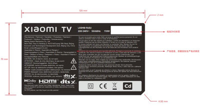 Xiaomi F, 55 Zoll (140 cm), 4K UHD, Smart TV, Fire TV, Triple Tuner DVB-C/S/S2/T/T2,HDR10, MEMC,Game Boost mode 120Hz, Sprachsteuerung mit Alexa, 2GB+32GB, Kompatibel mit Apple AirPlay