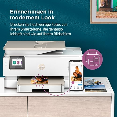 HP Envy Inspire 7920e Multifunktionsdrucker, Tintenstrahldrucker, 3 Monate gratis drucken mit HP Instant Ink inklusive, HP+, Drucken, Scannen, Kopieren, Fotodruck, ADF, DIN A4, WLAN, Airprint