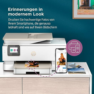 HP Envy Inspire 7920e Multifunktionsdrucker, Tintenstrahldrucker, 3 Monate gratis drucken mit HP Instant Ink inklusive, HP+, Drucken, Scannen, Kopieren, Fotodruck, ADF, DIN A4, WLAN, Airprint
