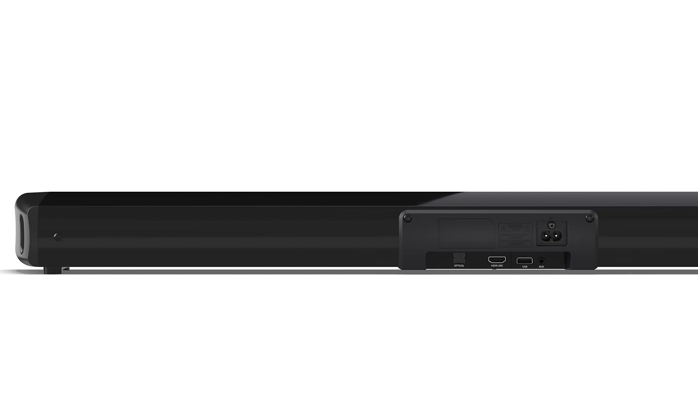 SHARP HTSB100 2.0 Soundbar 75W (USB, Bluetooth, HDMI, Optisch, AUX-In (3,5mm), Breite: 80cm), schwarz