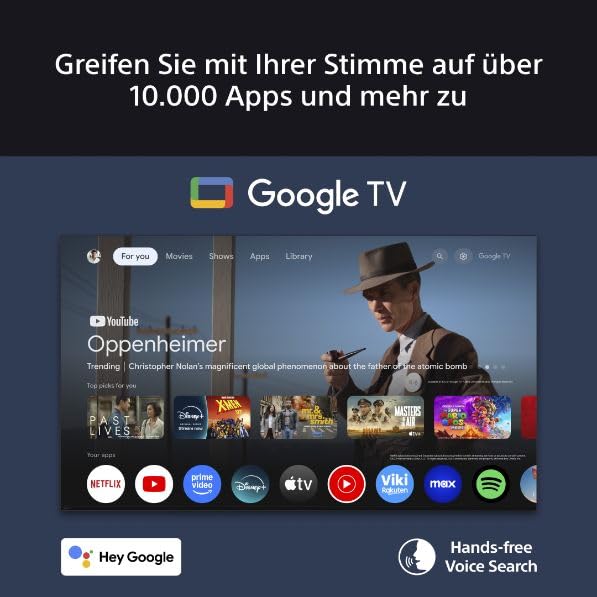 Sony BRAVIA 3 - Direct LED 75 Zoll Fernseher (K75S32), X-Balanced Speaker, Dolby Vision/Atmos, IMAX Enhanced, Google TV (2025), Google Cast, Apple AirPlay 2, Eco Dashboard 2, Game Menu 2, Smart TV