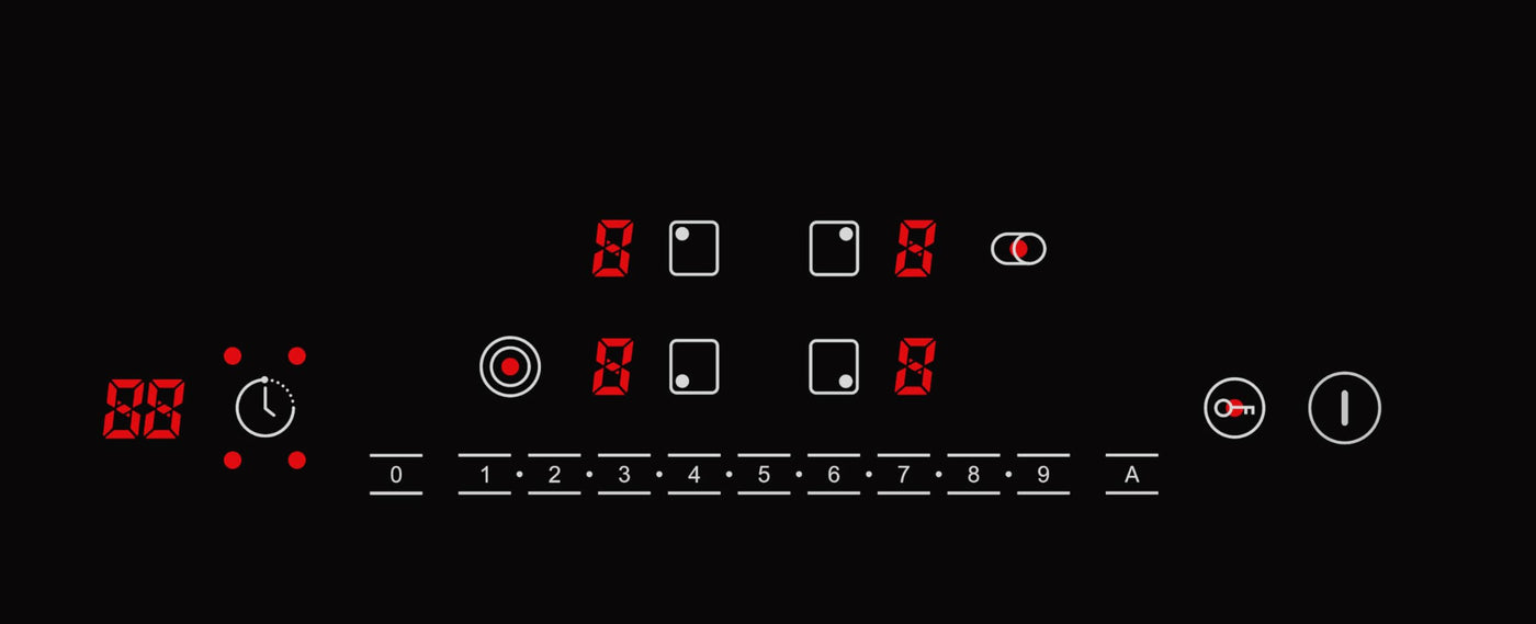 K&H 4 Zonen Glaskeramikkochfeld Elektrokochfeld 59cm Elektro Autark Eingebaut NC-7206