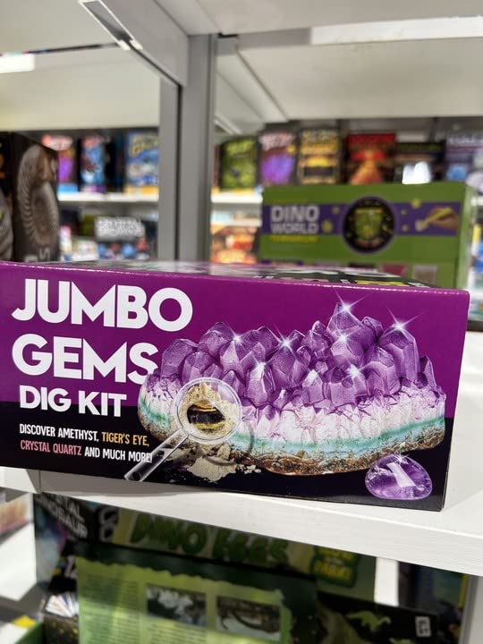 Dr. Daz Edelstein-Ausgrabungsset – Entdecken Sie 18 echte Edelsteine und Kristalle für Kinder - Spielzeug für Kinder ab 6 Jahren, mineralien Steine Geschenke für Jungen und Mädchen