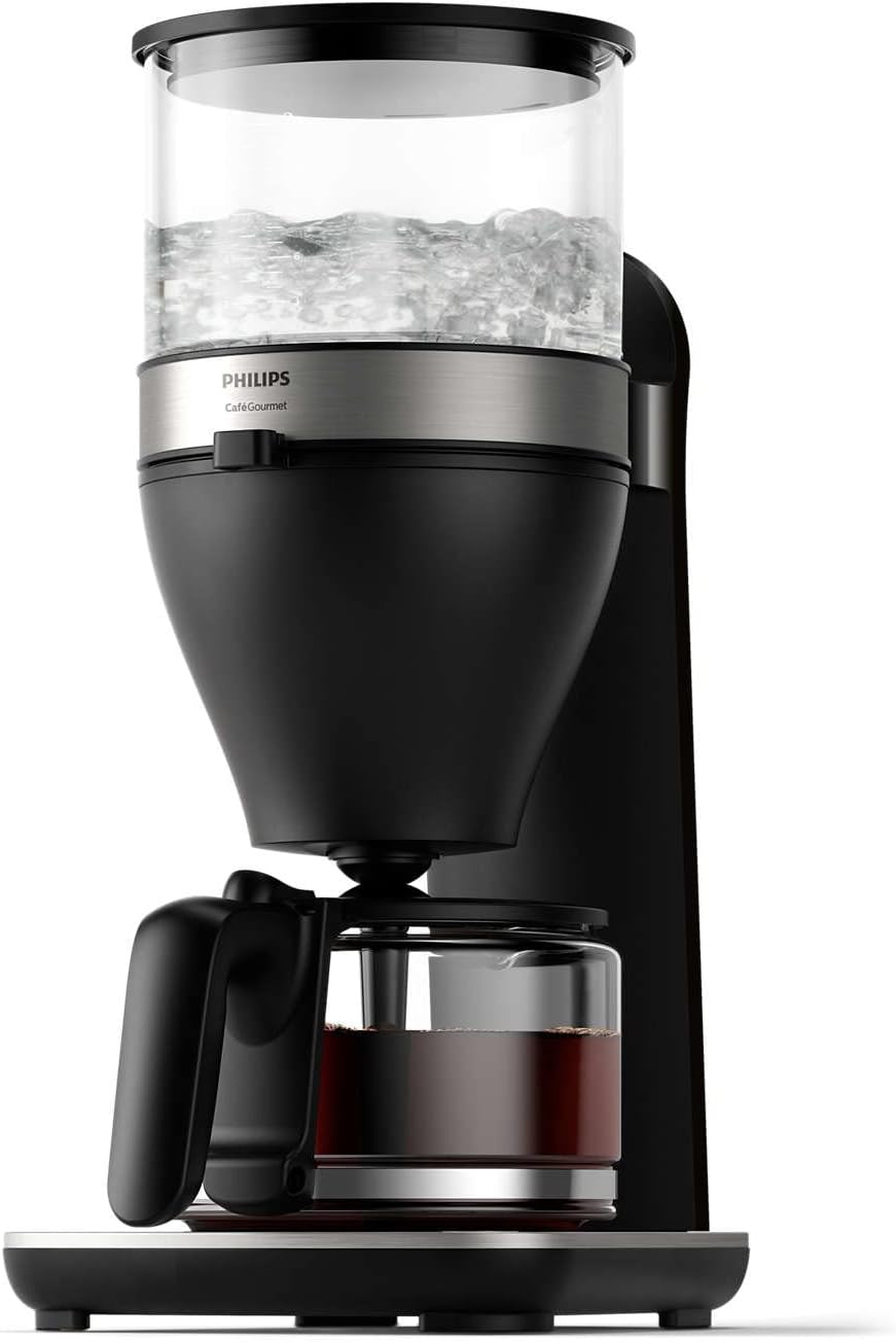 Philips Filterkaffeemaschine – 1.25-Liter-Fassungsvermögen & Philips AquaClean Kalk- und Wasserfilter für Espressomaschine, Kein Entkalken bis 5000 Tassen, Doppelpack