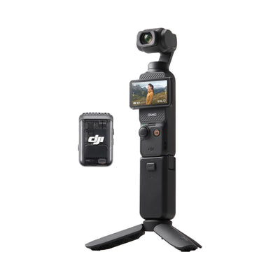 DJI Osmo Pocket 3 Kreativ Combo Bundle, vlog Kamera 4K mit 1-Zoll-CMOS und 4K/120 fps Video, 3-Achsen-Stabilisierung, digital Kamera, schnelles Scharfstellen (Pocket 3 Creator Combo)