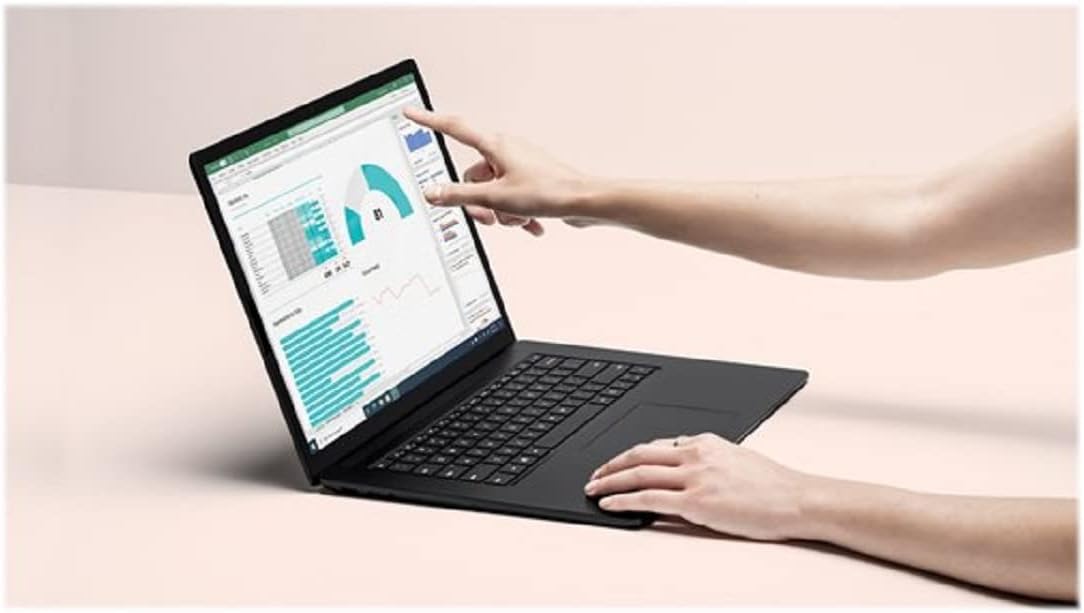 Microsoft Surface Laptop 4, 13,5 Zoll Laptop (Intel Core i5, 8GB RAM, 512GB SSD, Win 10 Home) Matt Schwarz