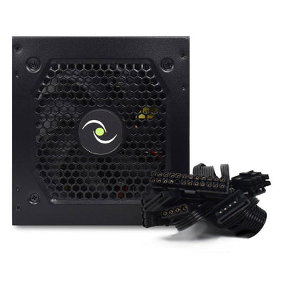 Tecnoware Power Systems - ATX-Netzteil 500, Ultrasilent 12 cm Lüfter, Überspannungsschutz, 2x SATA, 1x 24-polig, 1x 12V 4+4-polig, 2x Molex, schwarz, Größe 500 | Kompatibel mit ATX 12V v.2.01