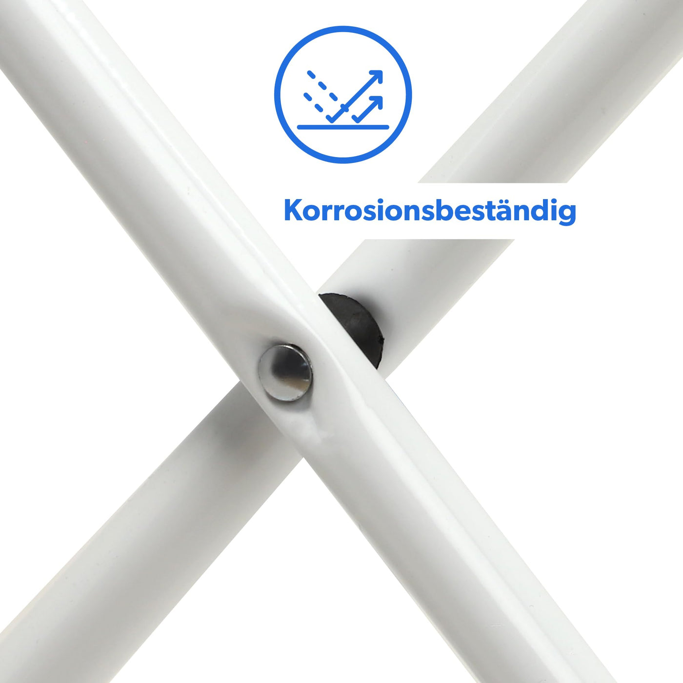 KADAX Wäscheflügeltrockner, Wäscheständer mit Flügeln, Trockenlänge 18m/23m, Luftstromwäscheständer aus pulverbeschichteten Stahl, klappbarer Trockner (Weiß/2-Flügel)