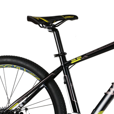 Wizard X-Country 3.5 Fahrrad Erwachsener Männlich Mountainbike Deore 27 Gang MTB CC Cross |27.5 Zoll Gelb (Rahmengröße: 54cm/21Zoll)