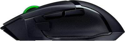 Razer Basilisk V3 X HyperSpeed - Anpassbare kabellose Gaming-Maus (Ergonomische Form mit 9 anpassbaren Bedienelementen, HyperSpeed Wireless, Bluetooth, 5G Advanced 18K Optical Sensor) Schwarz