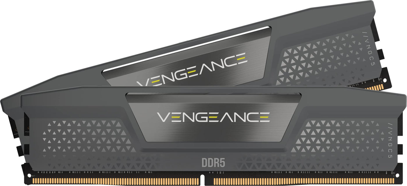 CORSAIR Vengeance DDR5 32GB (2x16GB) DDR5 6000MHz CL30 AMD Expo Intel XMP iCUE Kompatibler Computerspeicher - Grau (CMK32GX5M2B6000Z30)