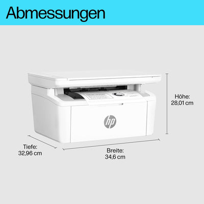 HP LaserJet MFP M140w Multifunktions-Laserdrucker, Monolaser, Drucker, Scanner, Kopierer, Duplex-Druck, DIN A4, WLAN, Airprint, Schwarz-weiß-Drucker