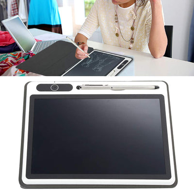 Topiky 10,1-Zoll-LCD-Handschrifttafel mit Ledertasche und Stiftset, Elektronischer Notizblock LCD-Tablet-Zeichenblock Business Supply Handmalwerkzeug(schwarz)