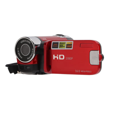 4K 48MP Digital Video Camera Camcorder, 16X Digitalzoom Kamera Video Recorder 2,7 Zoll 270° drehbarer Bildschirm Videokamera für Anfänger und (Rot)