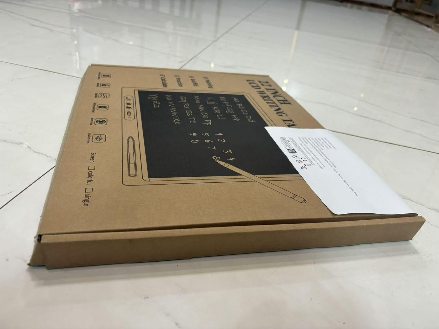 surekuo LCD schreibtafel kinder 22 zoll bunte lcd schreibtafel 2 Stiften und Verstellbarem Ständer, Ist Ein Pädagogisches Lernspielzeug Für Im Alter Von 3-12 Weihnachtsgeschenke