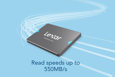 Lexar NQ100 2,5 Zoll SATA III (6 Gb/s) 240 GB SSD, bis zu 550 MB/s Lesen Solid-State-Laufwerk, Interne SSD für Laptop, Desktop-Computer/PC (LNQ100X240G-RNNNG)