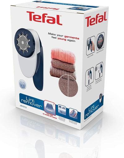 Tefal JB1013 Fusselrasierer, Stoff, Weiß/Blau