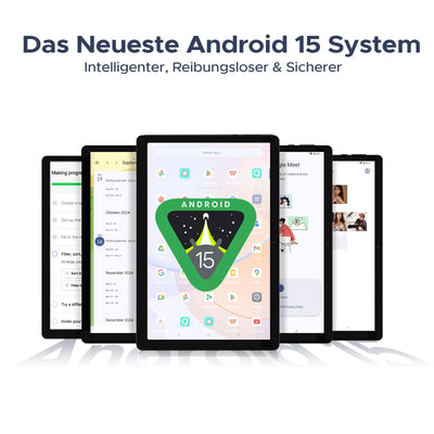 DOOGEE U10 2025 Neueste Android 15 Tablet 10 Zoll, 16GB RAM+128GB ROM (2TB TF) Kinder Tablets PC 5060mAh Gaming Tablet Android, Widevine L1/ 8MP+5MP Dual Kamera/WiFi 6/ Type C/ 3.5mm Kopfhörerbuchse