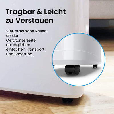 Pro Breeze Luftentfeuchter 20L in 24h Entfeuchtungsleistung - Raumgröße ca. 195m³ (~30 m²) - mit 4 Betriebsarten, Digitalanzeige, Ablaufschlauch, Wäschetrocknung, Timer - Gegen Feuchtigkeit, Schimmel