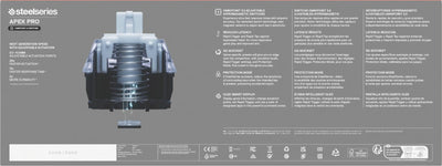 SteelSeries Apex Pro Gen 3 - HyperMagnetic Gaming-Tastatur - OmniPoint 3.0 Switches - anpassbares Ansprechverhalten - Rapid Trigger - Rapid Tap/SOCD - OLED - RGB - PBT-Keycaps - DE Layout QWERTZ