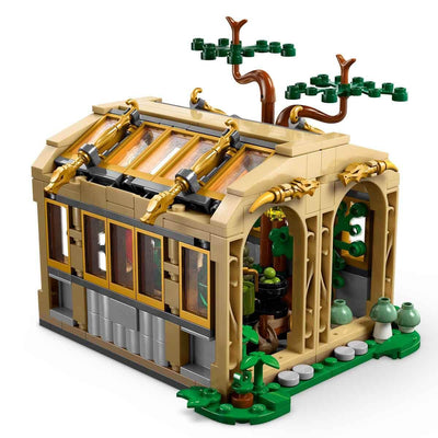 LEGO Harry Potter Schloss Hogwarts: Kräuterkundeunterricht – Spielset mit Neville Longbottom, Hermine Granger, Professor Sprout, 3 Alraunen und Gewächshaus – Geschenk für Kinder ab 8 Jahren – 76445
