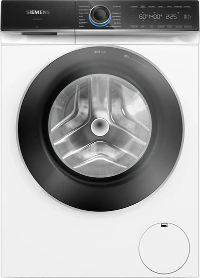Siemens iQ700, WG44B2AW0, Smarte Waschmaschine 9 kg, Frontlader, 1400 UpM, speedPack XL, Antiflecken-System, i-Dos mit Waschmittel-Scan, smartFinish, Mini Load für Einzelteile, schonende Wäschepflege