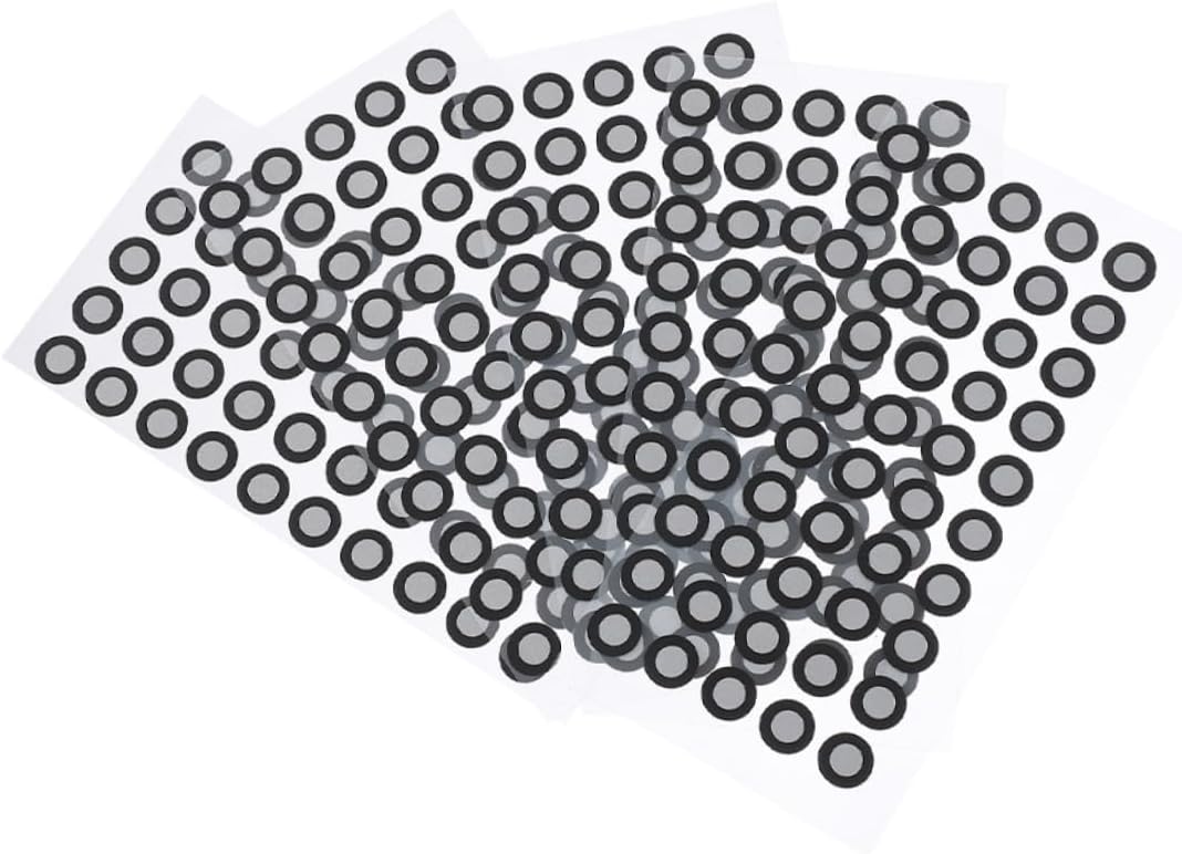 UKCOCO 15 Blätter Reflektierende Folie Für Den Scanner Logo-Aufkleber Referenzpunkte Zum Scannen Reflektierende Filmbezugspunkte Bezugsmarkierungspunkt Das Haustier Das Schild 3D