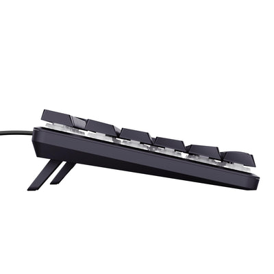 Trust Gaming GXT 866 Torix Mechanische Tastatur Deutsches QWERTZ Layout, Huano-Switches, Flache Tasten, RGB Beleuchtung, Anti-Ghosting N-Key Rollover USB Programmierbare Gaming Tastatur PC Laptop
