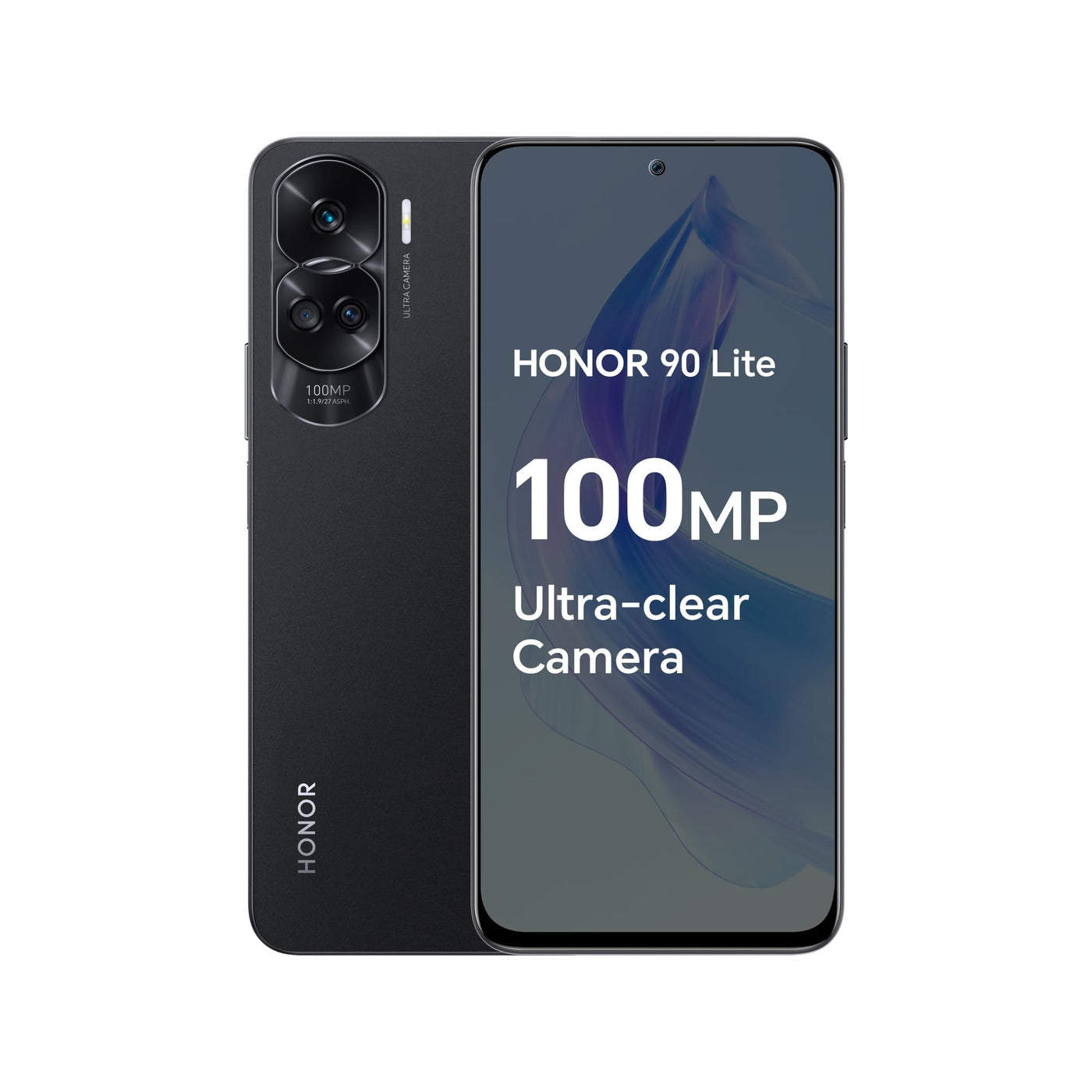 HONOR 90 Lite Smartphone 5G, 8 GB + 256 GB, 6,7 Zoll (6,7 Zoll), 90 Hz, Dreifach-Rückkamera, 100 MP, Akku mit hoher Kapazität von 4500 mAh, Android 13, Dual-SIM, 5109ASWC, Schwarz