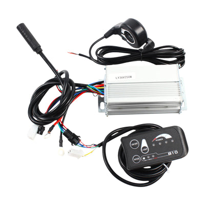 NIGORIY 20 Zoll Hinterer E Bike Kit 36V 250W Ebike Umbausatz 30 km/h Elektrofahrrad Umbausatz 5-Punkt-Assistenzsensor Electric Bicycle Conversion Kit mit SW-810LED-Anzeige