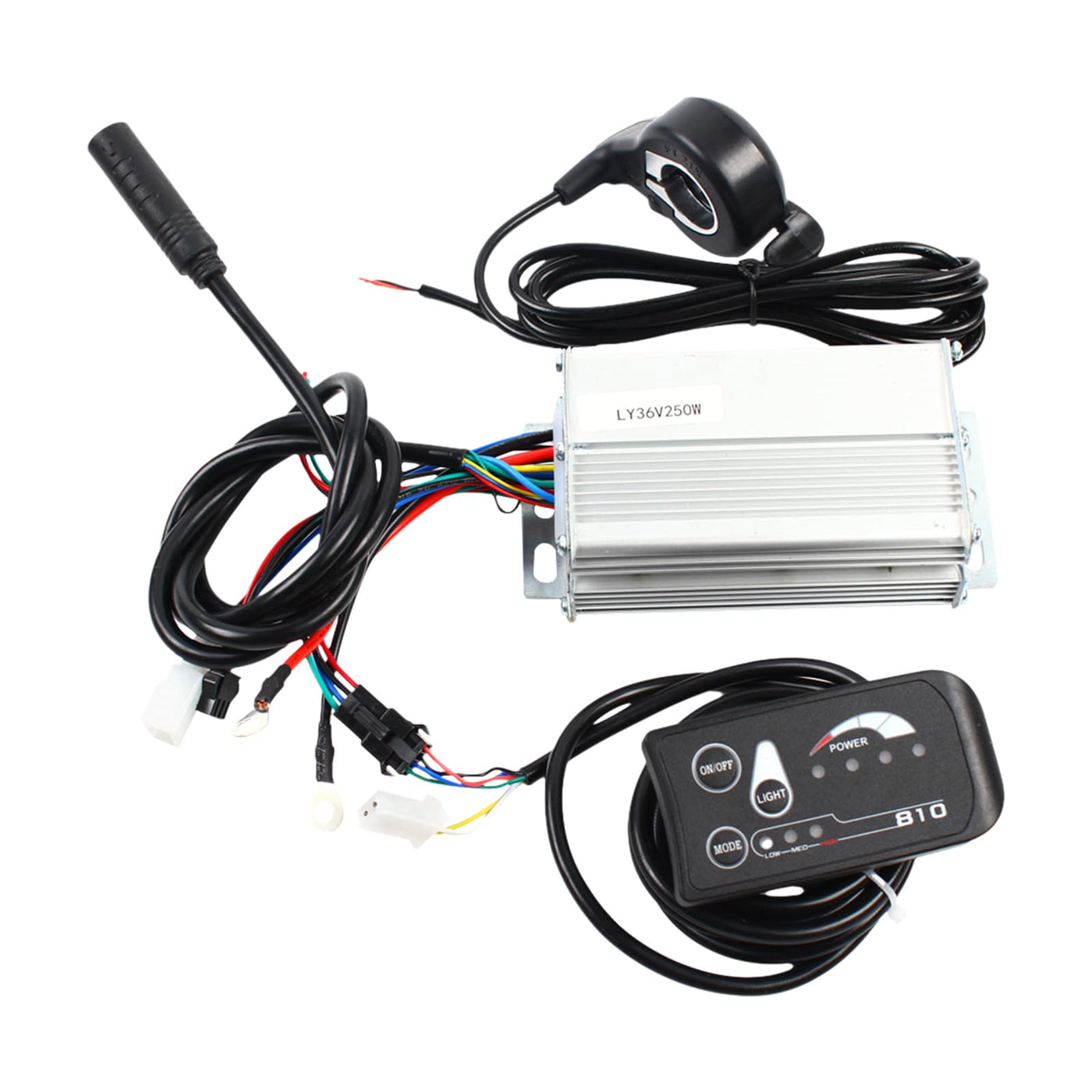 HOARLICN Elektro-Fahrrad Motor Hinterrad, E-Bike-Umrüstsatz Hinterrad-Elektrofahrrad-Kit 36v 250w E-Bike Nabe Umbausatz LED Kit Elektro-Fahrrad-Motor-Umrüstsatz Geeignet Für 20-Zoll-Fahrräder