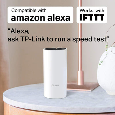 TP-Link Deco M4 Mesh WLAN Set (1er Pack), AC1200 Dual Band Router & Repeater, 2x Gigabit Ports, Zusatzeinheit, empfohlen für Häuser mit 1-2 Schlafzimmern, Umfassender Jugendschutz