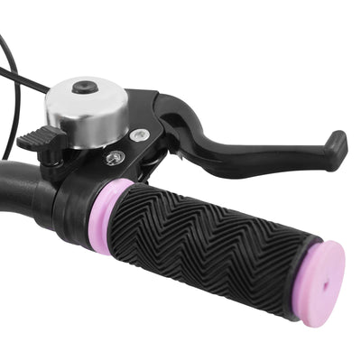 Kinderfahrrad 16 Zoll,Fahrrad Kinder mit Stützräder&Licht,Rahmen aus kohlenstoffreichem Stahl,Fahrrad für Kinder von 5-8 Mädchen&Jungen (Rosa)