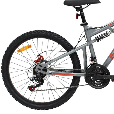 Huffy Marker Mountain Bike 24" - Grau 21-Gang Shimano