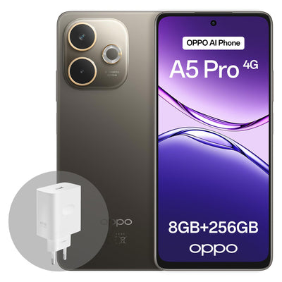 OPPO A5 Pro 4G 8GB+256GB, Simlockfreies Smartphone mit KI, 6,67" 90Hz-Display, 50MP-AF-Kamera, 5800mAh-Akku, IP69-Schutz gegen Wasser und Staub, Black Brown (inklusive 45-W-SUPERVOOC-Ladegerät)
