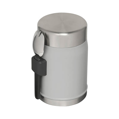 Stanley Classic Legendary Thermobehälter für Essen mit Göffel 400 ml - Hält 7 Stunden Heiß oder Kalt - Edelstahl Warmhaltebehälter Essen - BPA-Frei - Spülmaschinenfest - Ash