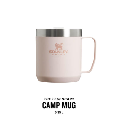 Stanley Classic Legendary Camp Mug Thermobecher 354 ml - Hält 1.5 Stunden Heiß - 3 Stunden Kalt - BPA-Frei - Spülmaschinenfest - Edelstahl Kaffeebecher To Go - Rose Quartz
