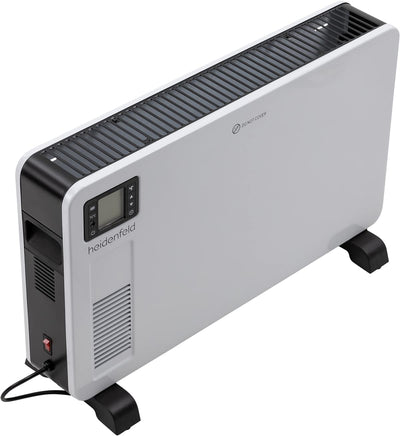 Heidenfeld Elektro Konvektorheizung EK100 | 𝟑 𝐉𝐀𝐇𝐑𝐄 𝐆𝐀𝐑𝐀𝐍𝐓𝐈𝐄 - 2300 Watt - Fernbedienung - Timer - LCD-Display - Heizkörper - Heizgerät - Elektroheizung - Bis 40 m² - Konvektor (EK100)